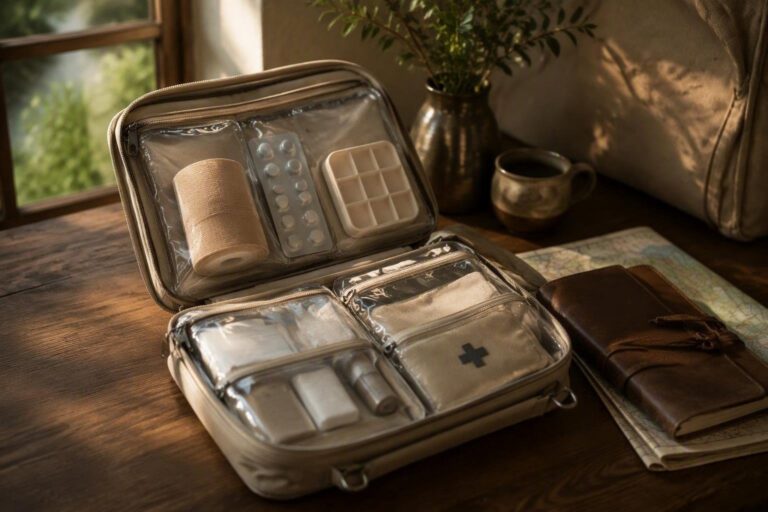 Viaggiare sicuri con un kit sanitario modulare: checklist e regole in aereo