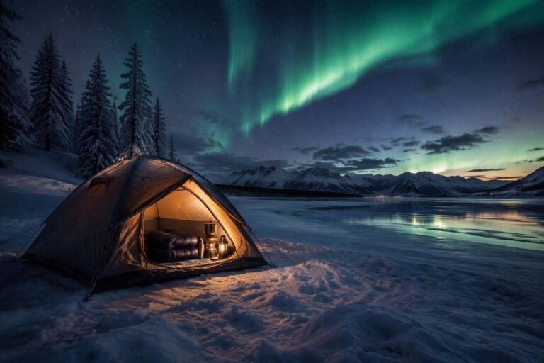Dormire in tenda oltre il Circolo Polare: guida completa