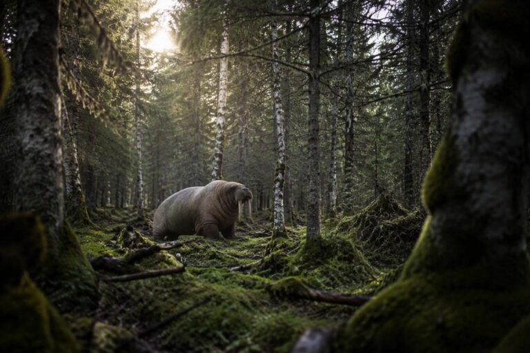 Tricheco nella foresta: il misterioso viaggio di un mammifero artico