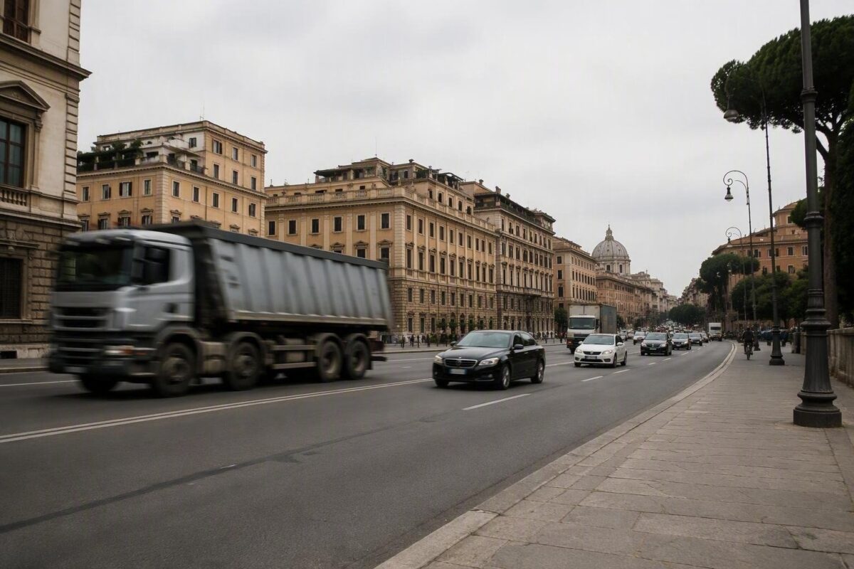 Efficienza del trasporto merci: i camion battono le auto in cinque città europee