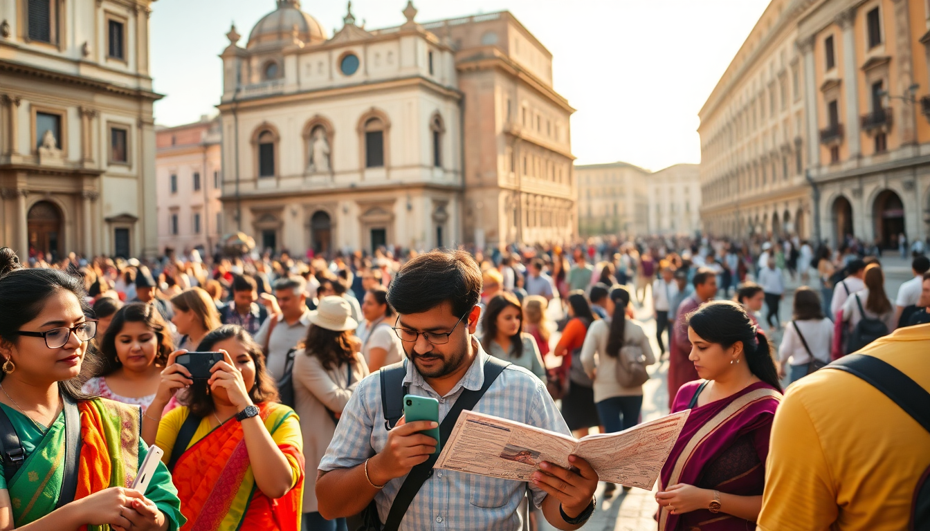 Crecimiento del turismo indio en Italia: datos y perspectivas