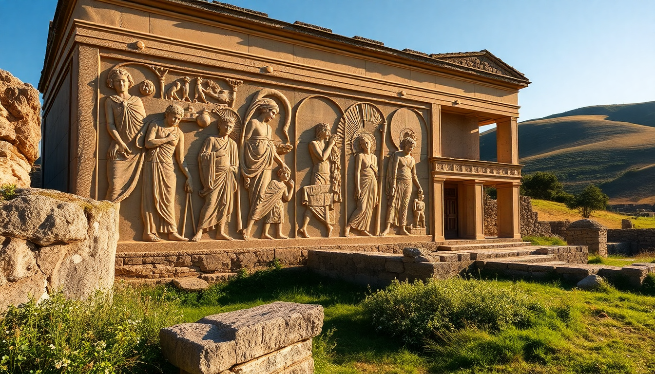 Explora la Tumba de los Relieves en Cerveteri y su fascinante arte etrusco