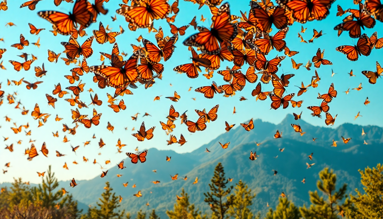 La migración de las mariposas monarca: un espectáculo natural impresionante en México