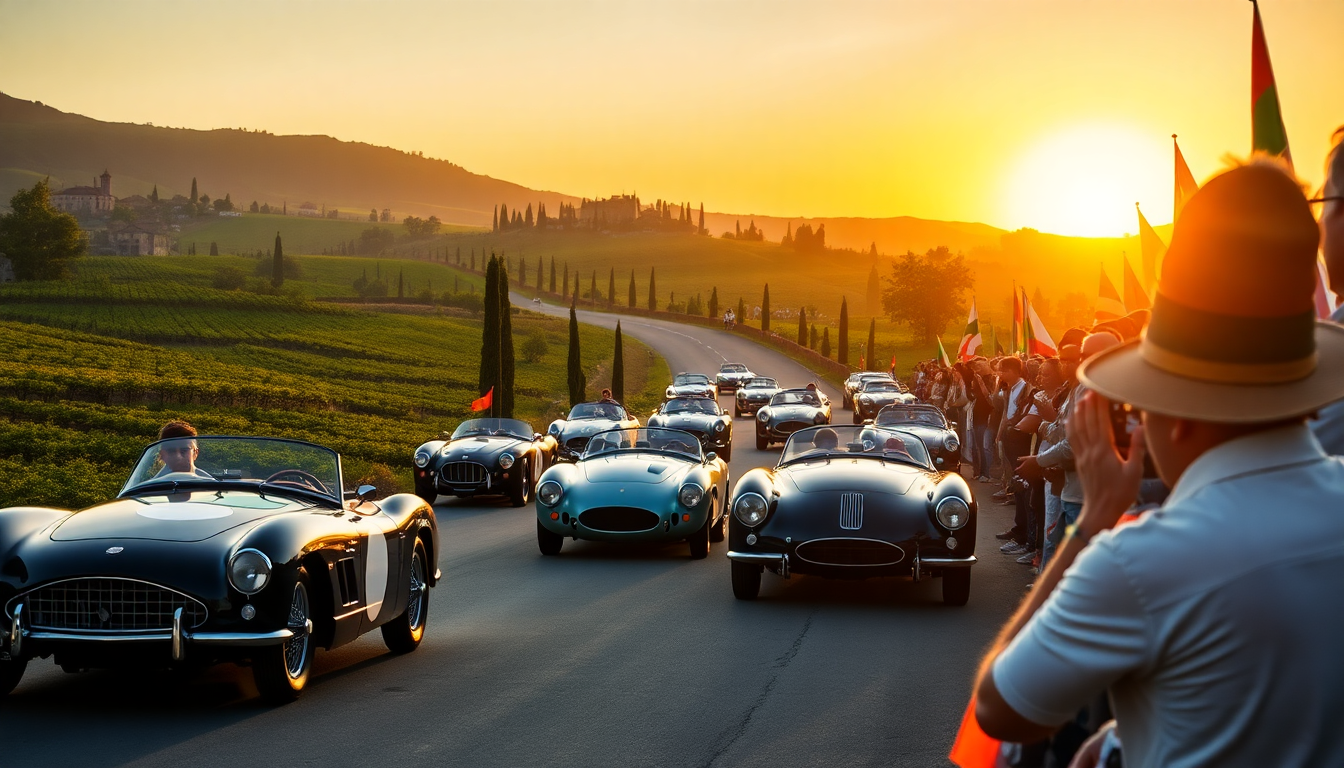 Vive la emocionante aventura de la Mille Miglia 2025 en Italia