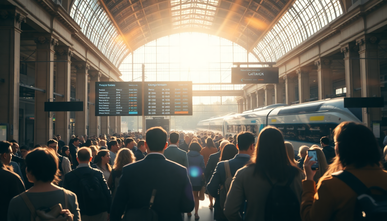 Cómo la inteligencia artificial está revolucionando el transporte ferroviario