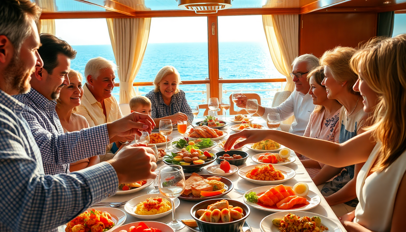 Descubre cómo las cruceros unen generaciones a través de la gastronomía