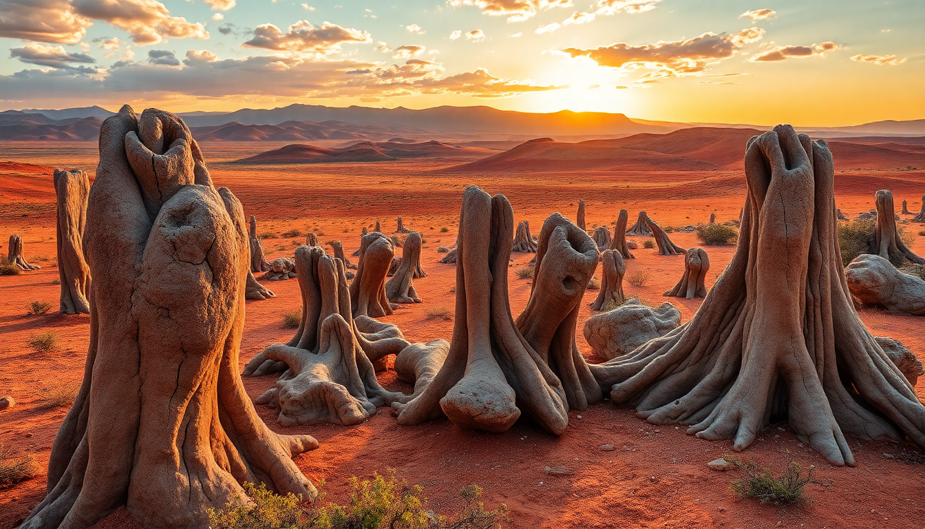 Descubre la historia oculta de Namibia en la Foresta Pietrificata