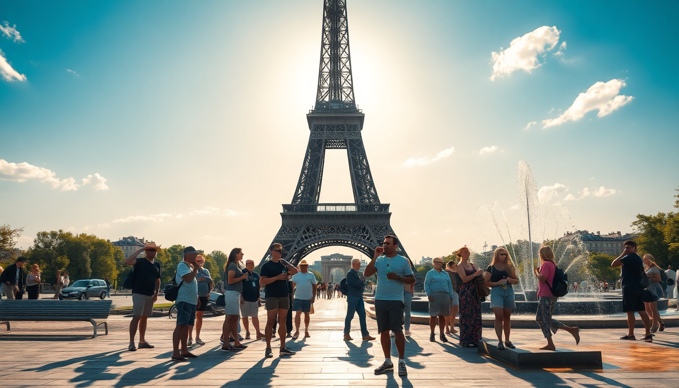 Efectos del calor extremo en el turismo de París