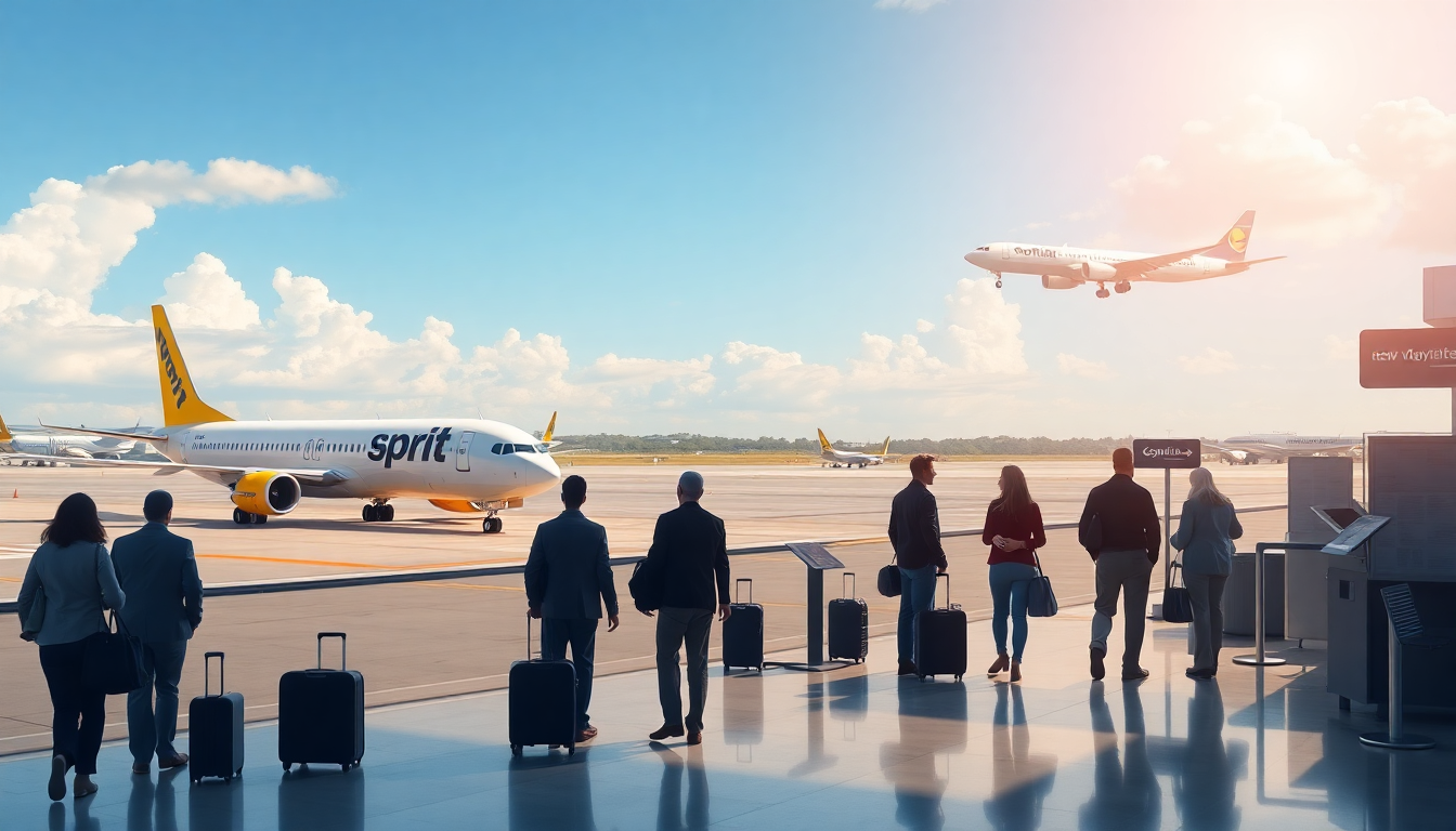 Spirit Airlines se asocia con Contour Airlines para expandir rutas en Georgia