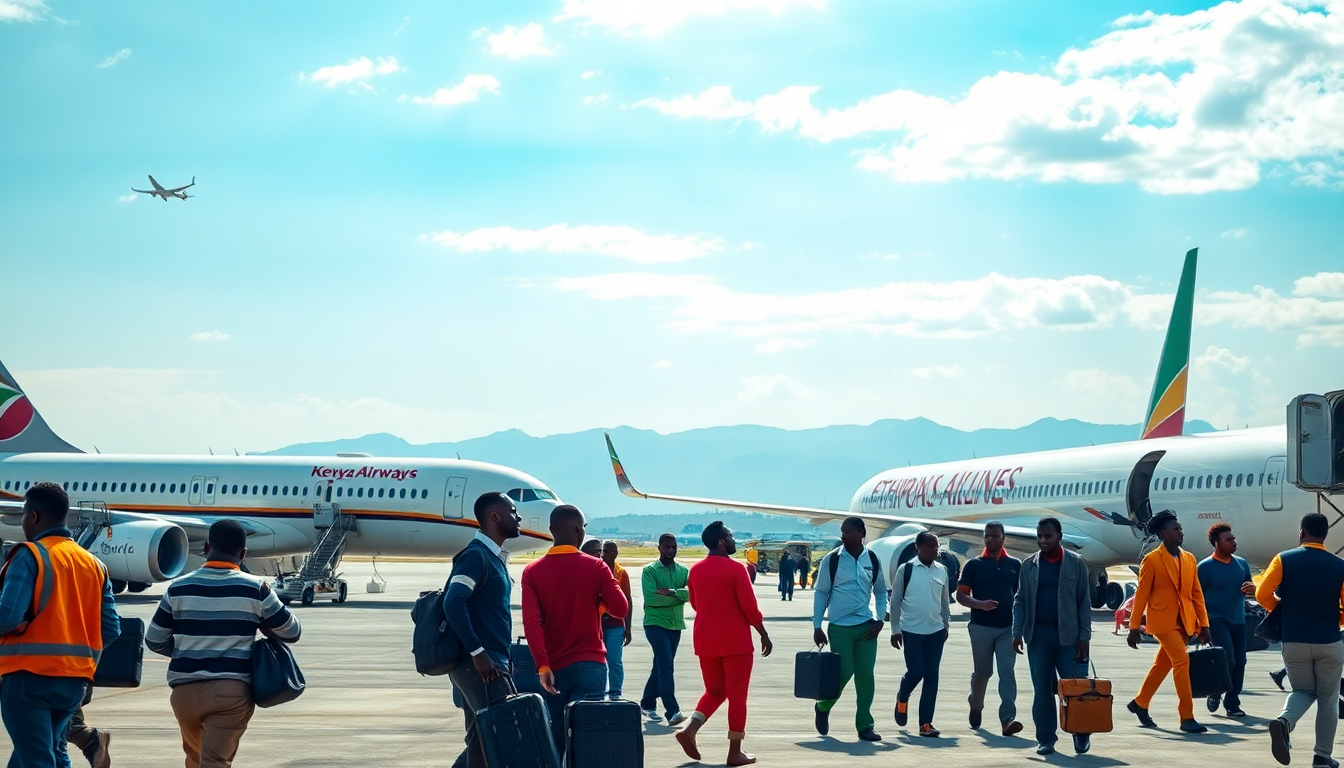Diferencias clave en el crecimiento de Kenya Airways y Ethiopian Airlines
