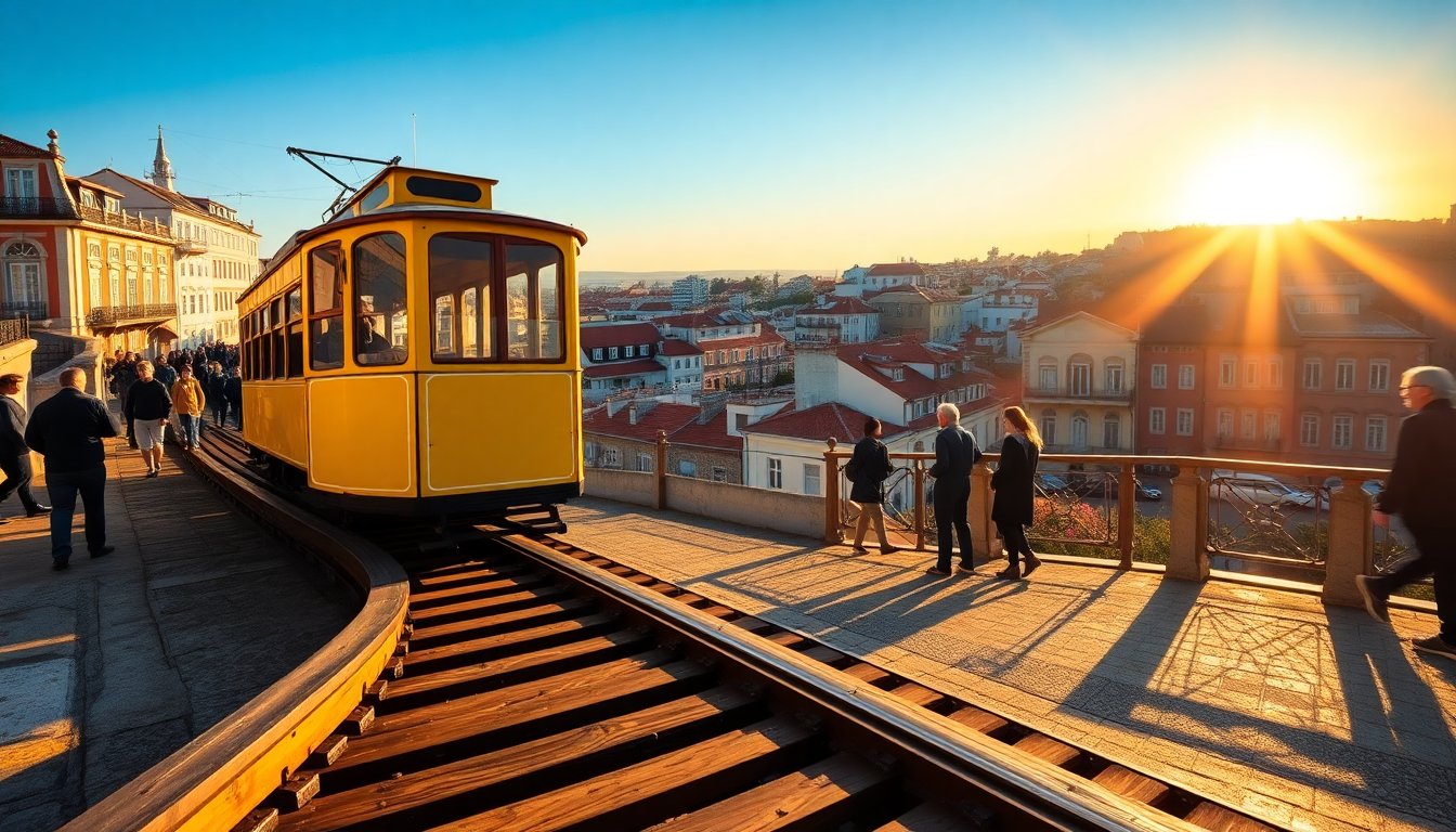 Explorando la funicular de Glória: un símbolo de Lisboa