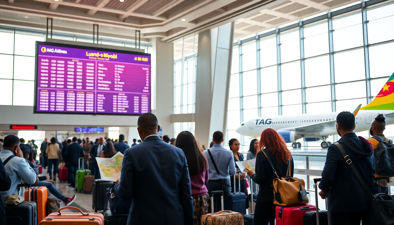 TAAG Angola Airlines lanza vuelos directos entre Luanda y Nairobi