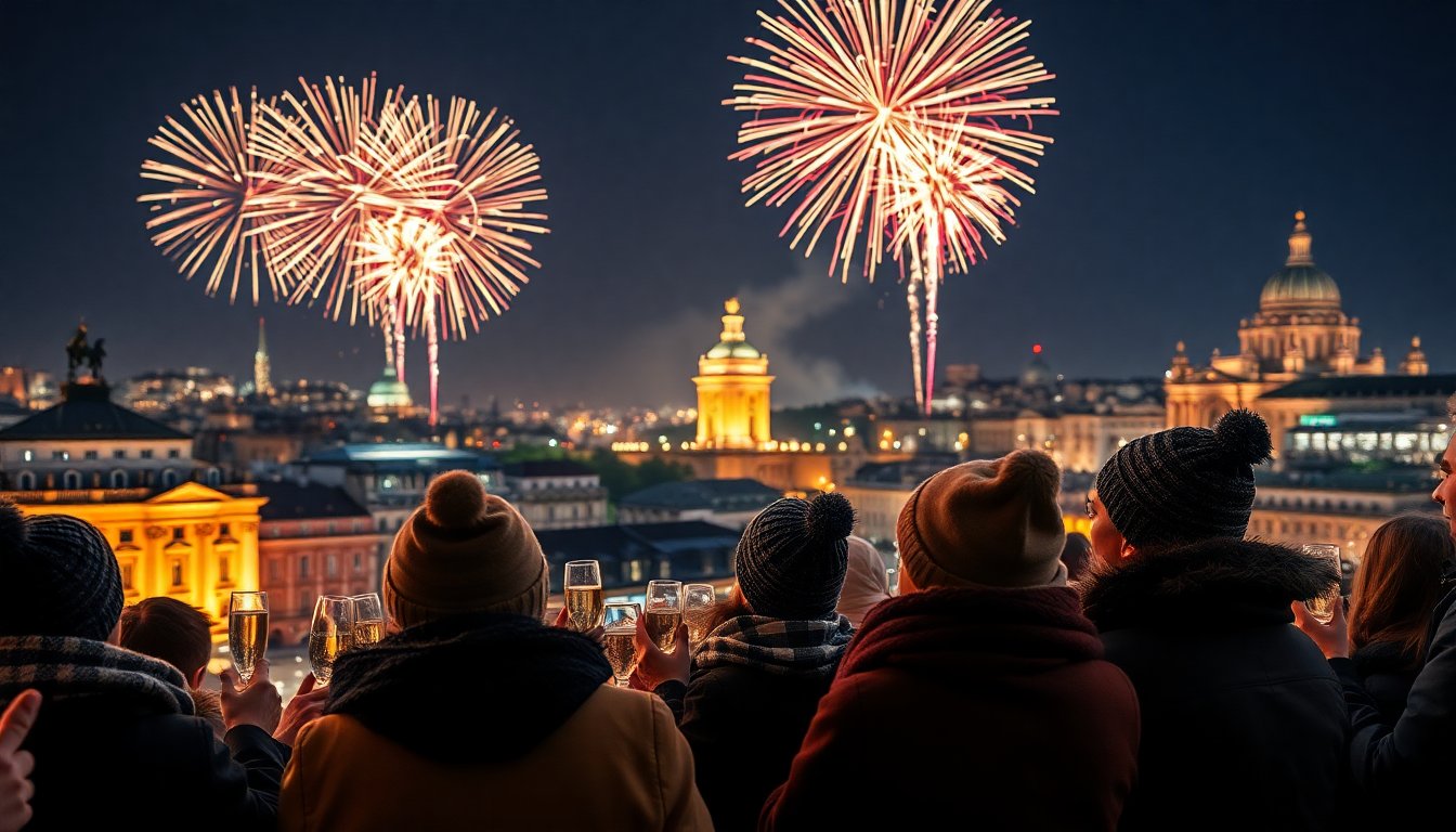 Vive la Nochevieja 2026 en las capitales europeas: fuegos artificiales y tradiciones locales