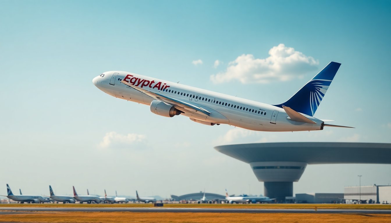 EgyptAir evalúa la viabilidad de un vuelo directo entre El Cairo y Dakar