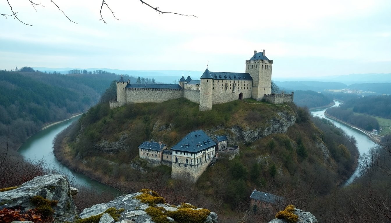 Castillo de Bourscheid: historia y vistas de la Éislek