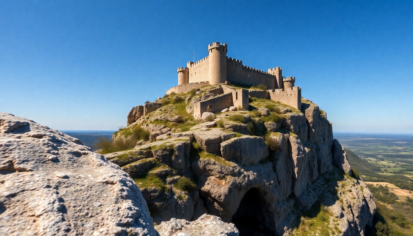 Descubre el Château de Commarque, fortaleza tallada en la roca