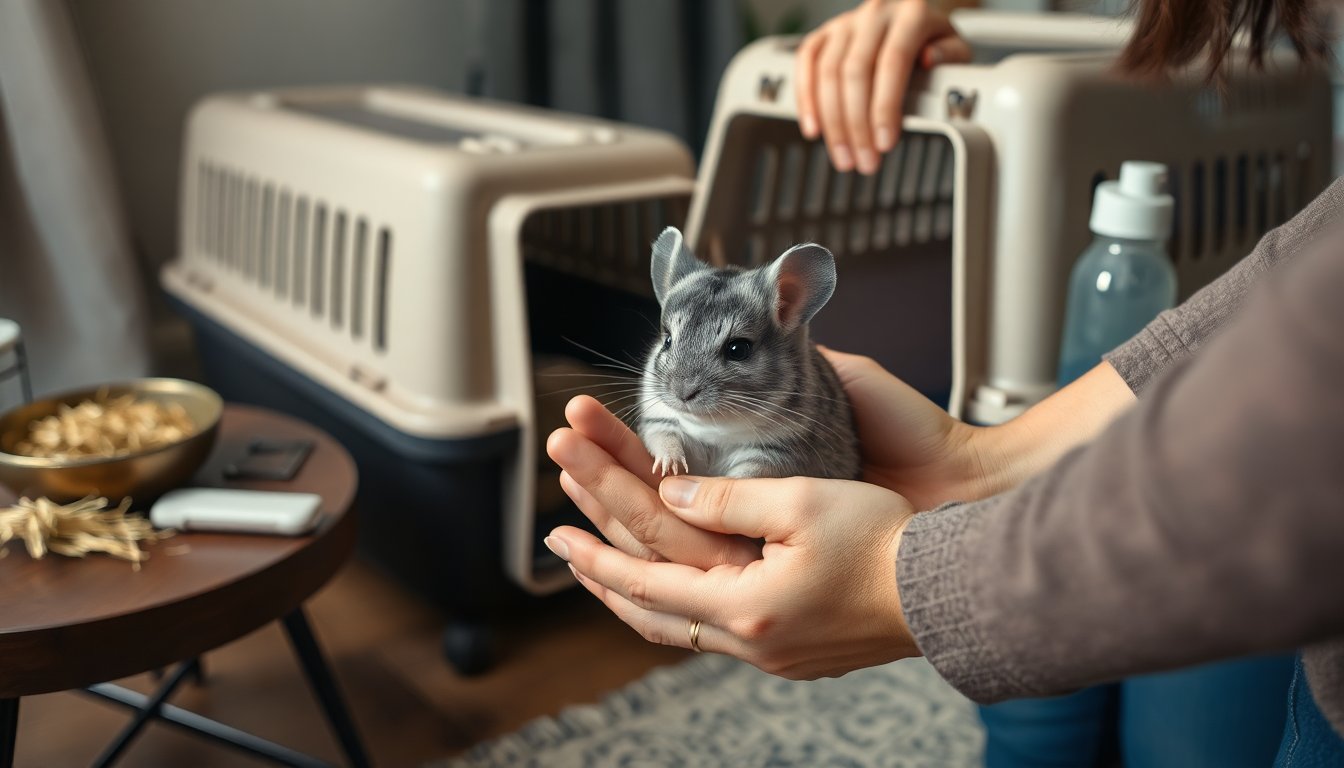 Guía práctica para transportar y dejar a una chinchilla en buenas manos