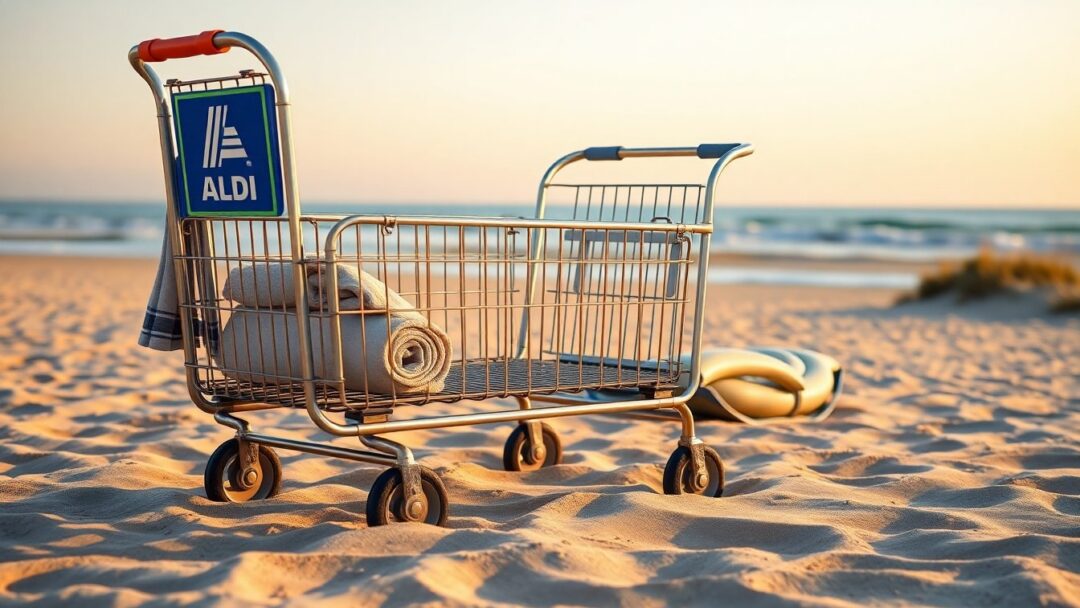 Cómo el carrito plegable de Aldi está cambiando la experiencia de playa