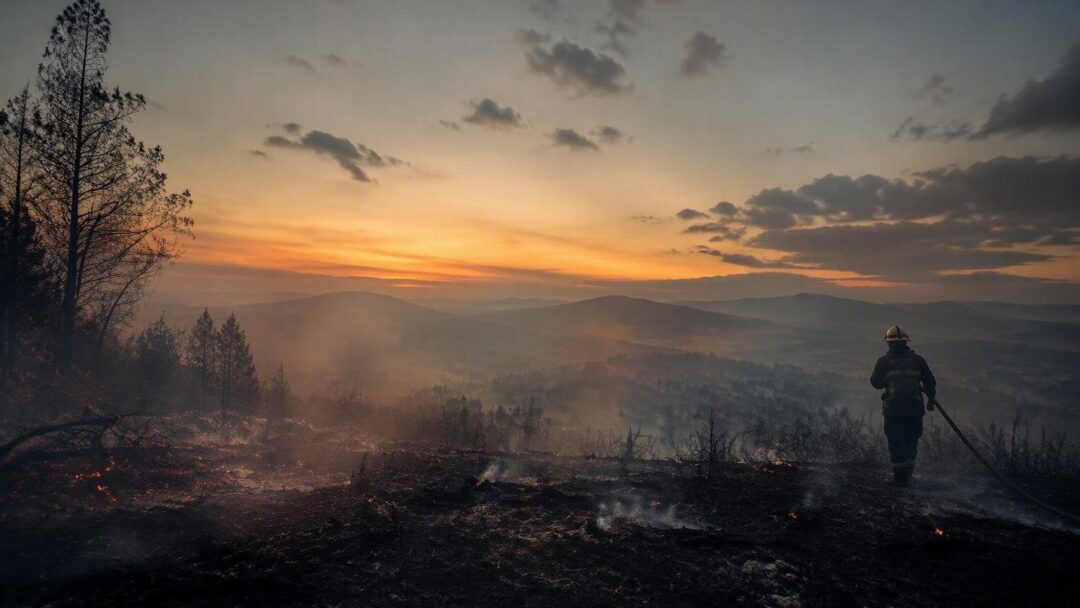 Bomberos portugueses, griegos e italianos combaten incendios en Ávila