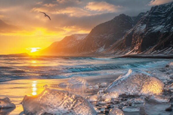 Descubre la playa de Hovdsundet en Noruega, un paraíso entre los hielos