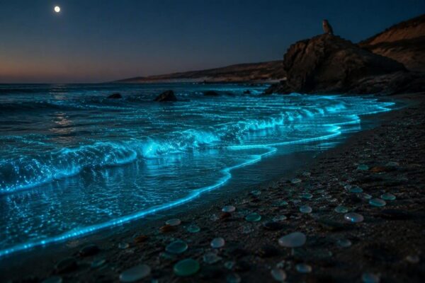 Descubre las playas andaluzas con bioluminiscencia: un espectáculo único