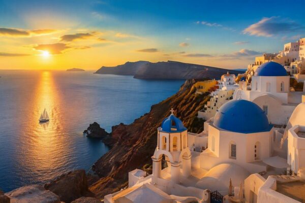 Santorini brilla esta semana: el sur de Europa disfruta de un clima perfecto