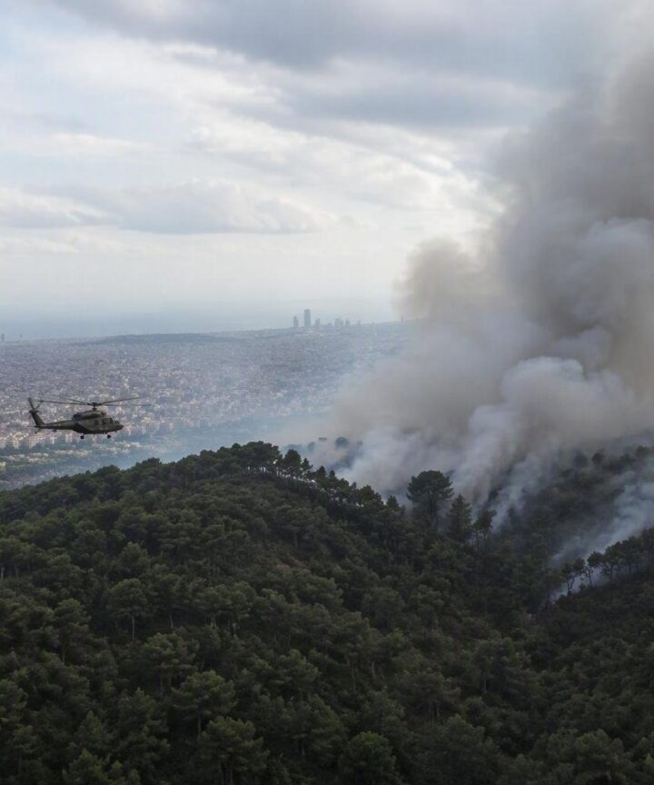 Fuego en Collserola: bomberos combaten incendio cerca de Pedralbes