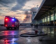Incidente de fuego en la Terminal 2 del aeropuerto Murtala Muhammed en Lagos