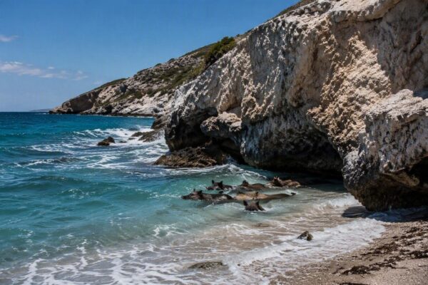 Descubre Atokos, la Piggy Island con cerdos bañados
