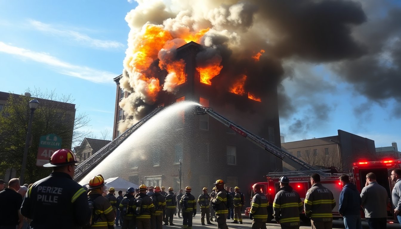 Fire in downtown building raises alarm among residents