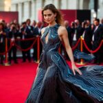 jodie turner smith shines in stunning couture at tron ares premiere python 1758913474