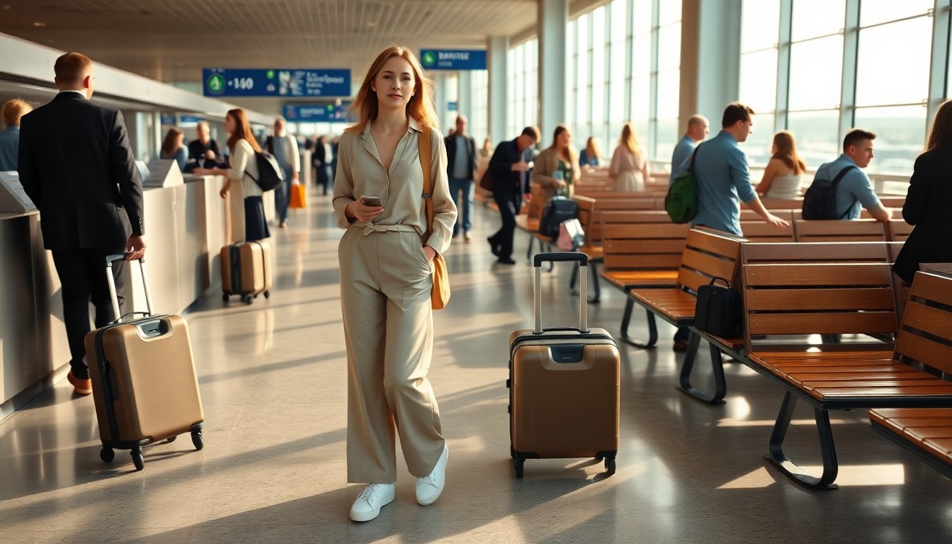 Stylish and Comfortable Airport Outfits for Trendy Travelers