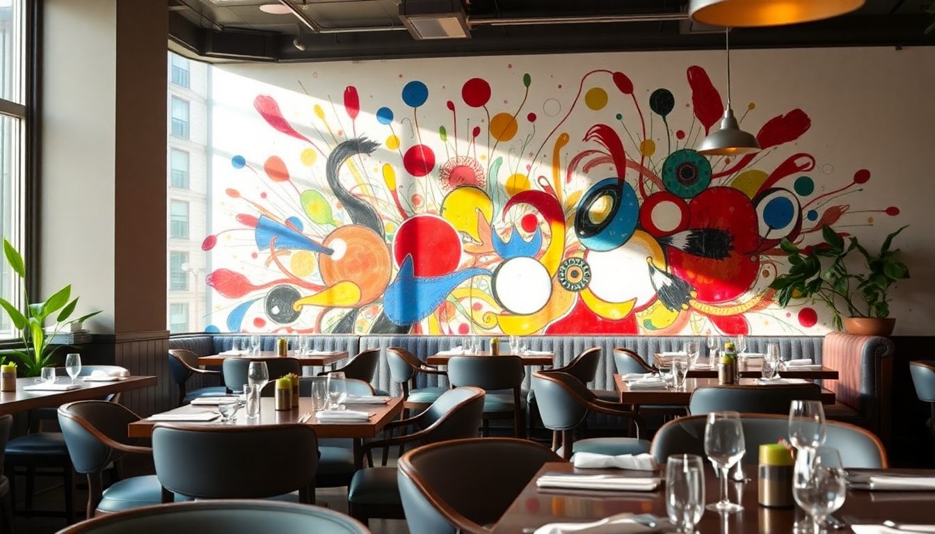 Discover Cecily Brown’s Stunning New Mural at Chez Nous Restaurant