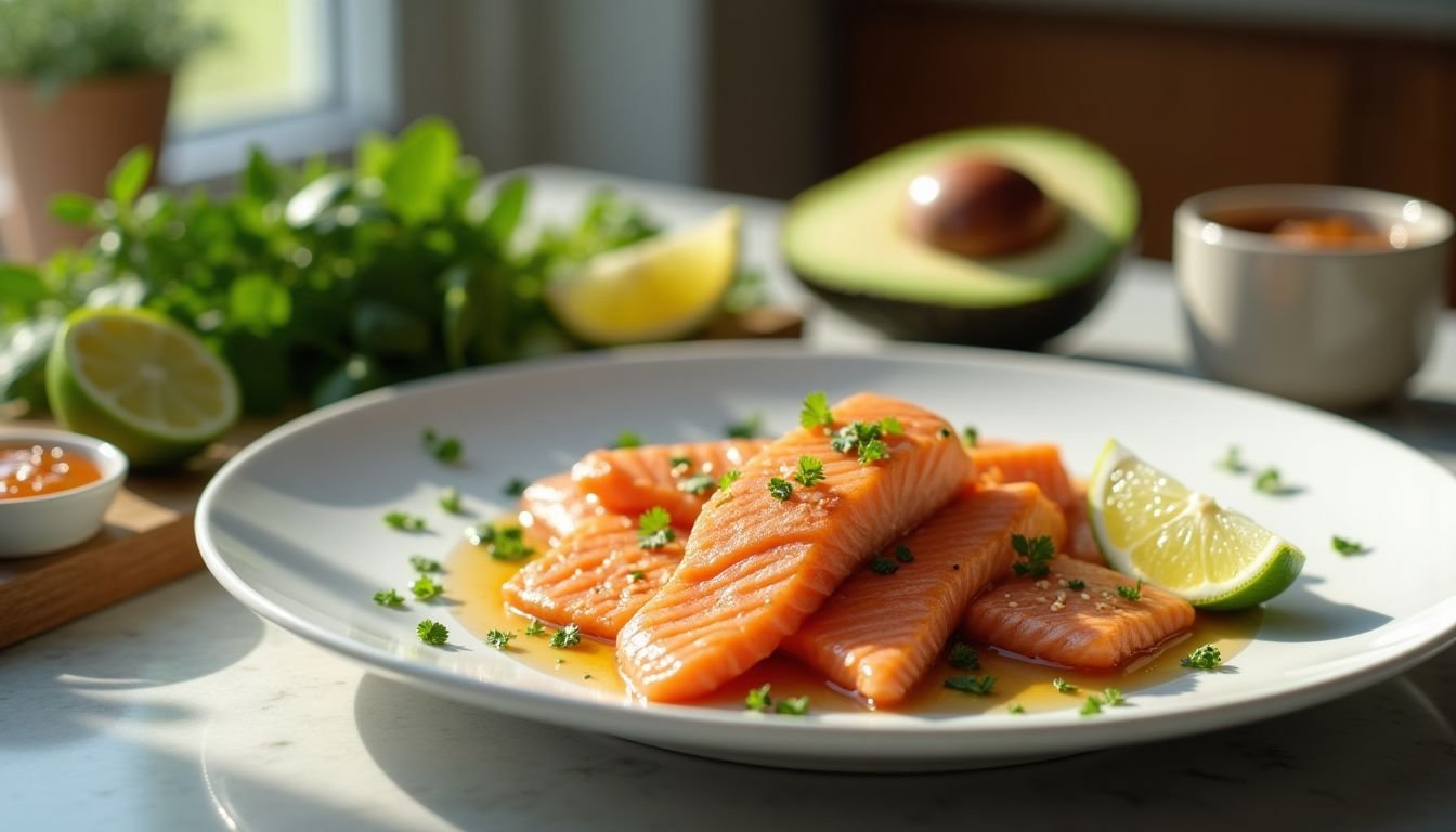 Easy Honey-Glazed Salmon Recipe with Creamy Avocado