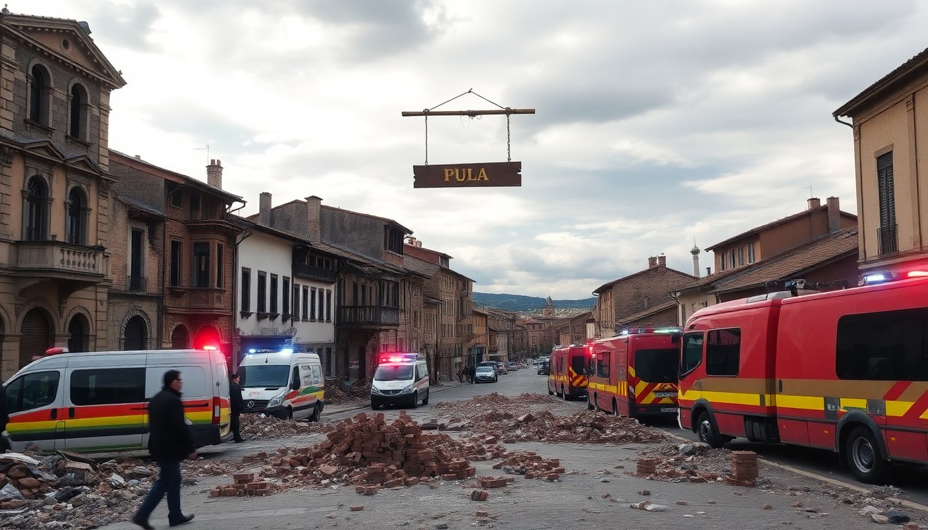 Strong earthquake hits central Italy causing widespread damage