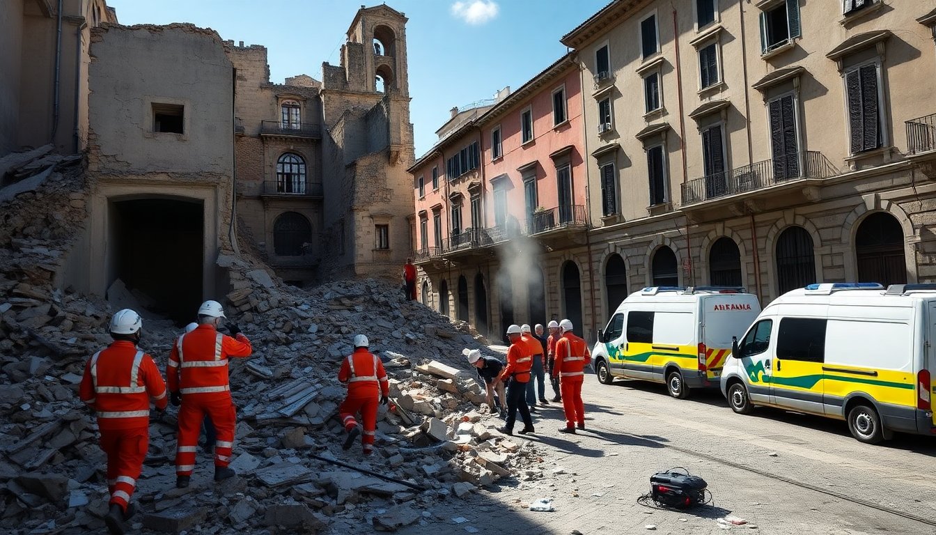 Strong earthquake hits southern Italy causing widespread damage