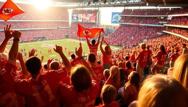 taylor swift cheers on travis kelce as kansas city chiefs celebrate their first victory 1760380981