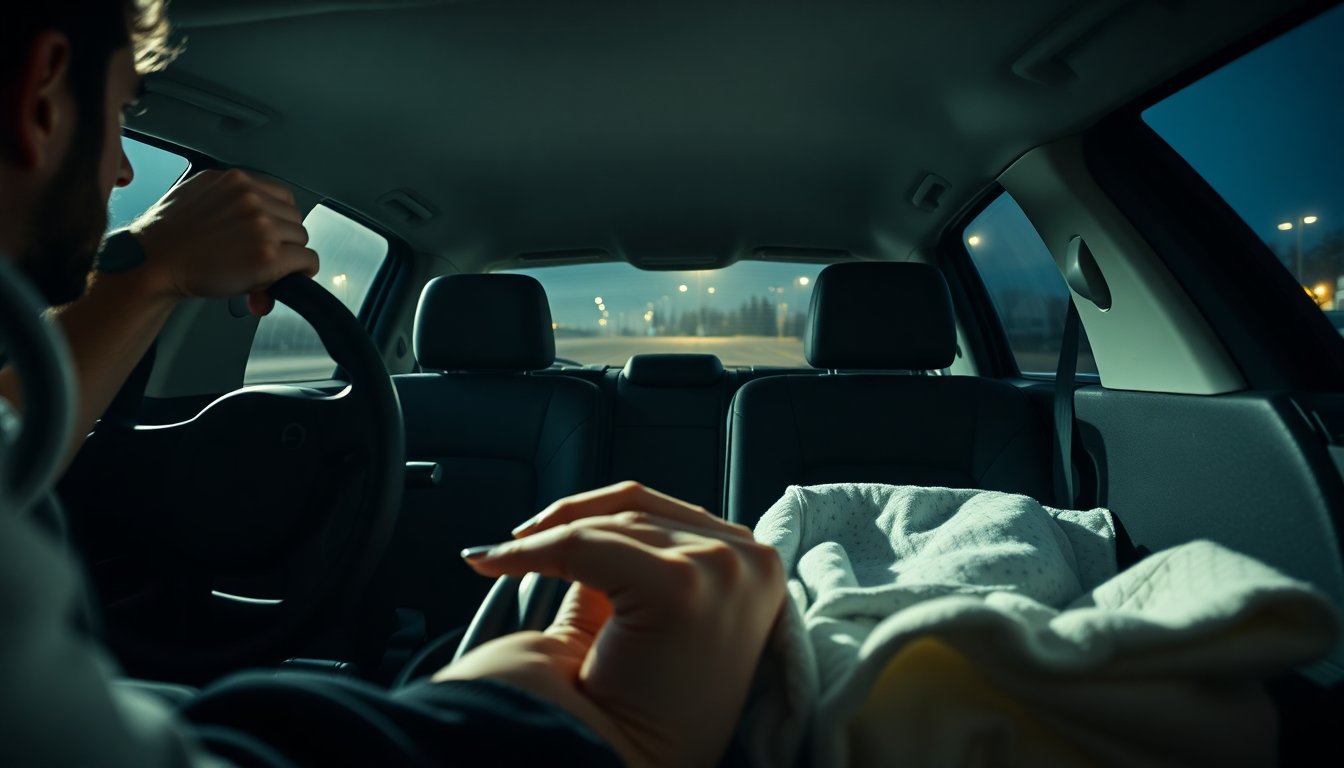 “Unexpected Arrival: Welcoming Baby Evelynn in Our Car”