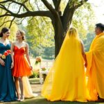 vibrant wedding attire couples showcase their unique colorful choices 1761112301