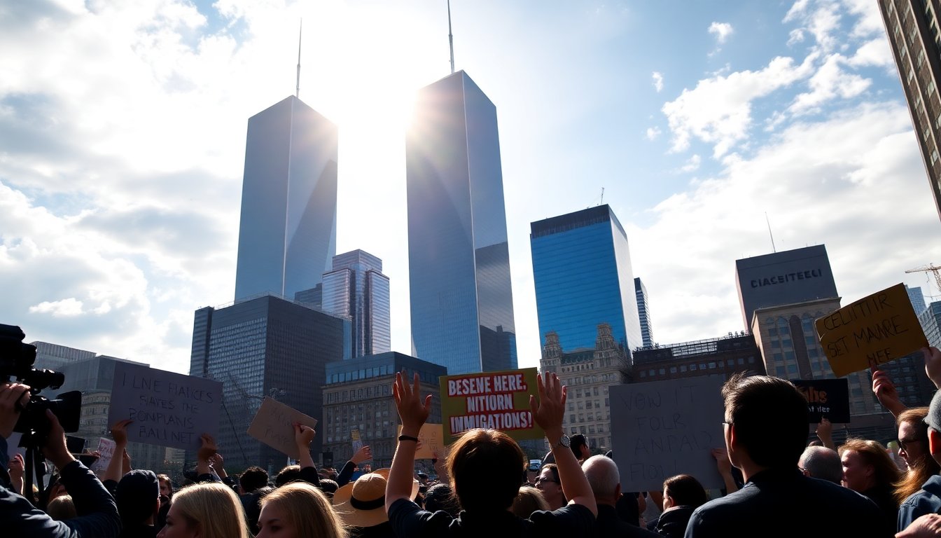 Kristi Noem’s New York Trip Provokes Protests at the World Trade Center