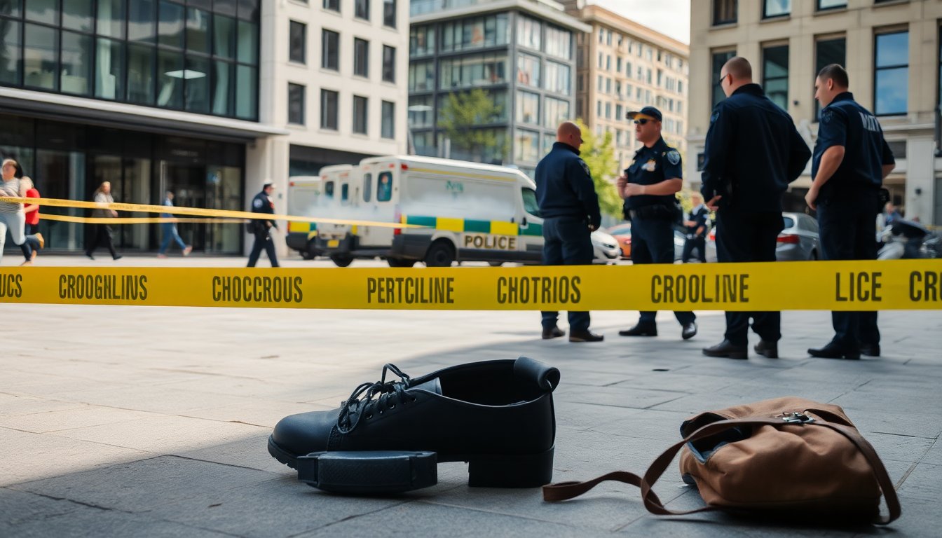 Shooting incident at downtown plaza: two injured in the attack
