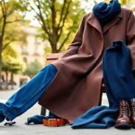 stylish ways to wear blue and brown together 1768540759
