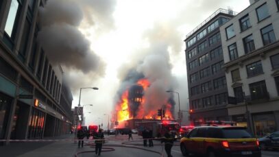 urgent significant fire breaks out in city center 1767905603