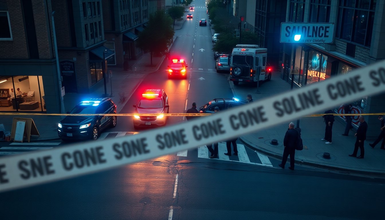Critical: downtown shooting prompts heavy police response
