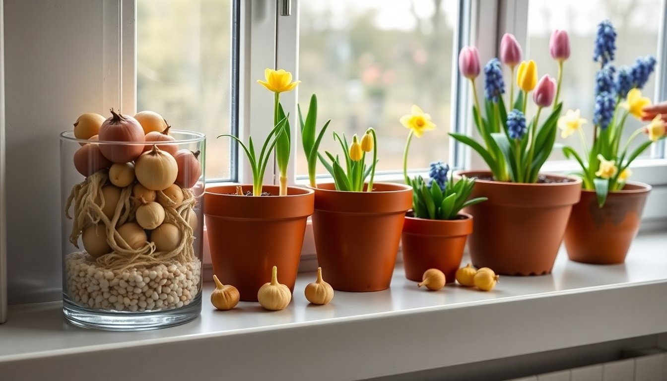 How to force spring bulbs in containers for early color