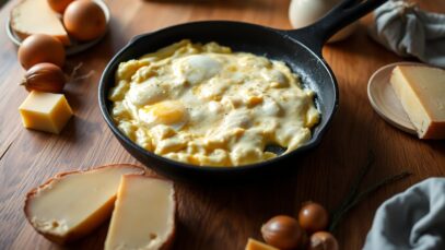 how to make a soft scramble with shallots and comte 1771448081