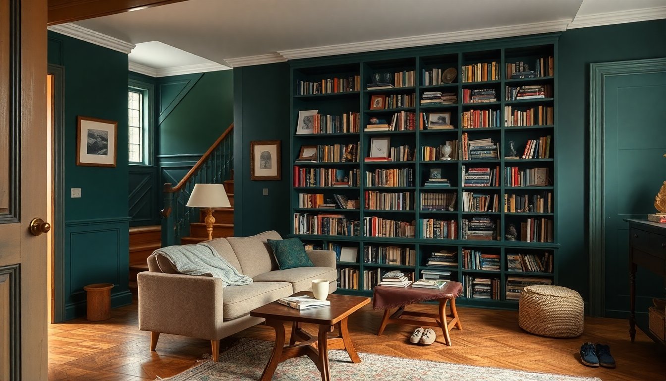 Inside Alison Piepmeyer’s Brooklyn brownstone: books, dramatic paint, and family keepsakes