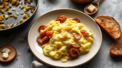 soft scrambled eggs recipe with caramelized shallots and comte for a restaurant quality brunch 1771447690