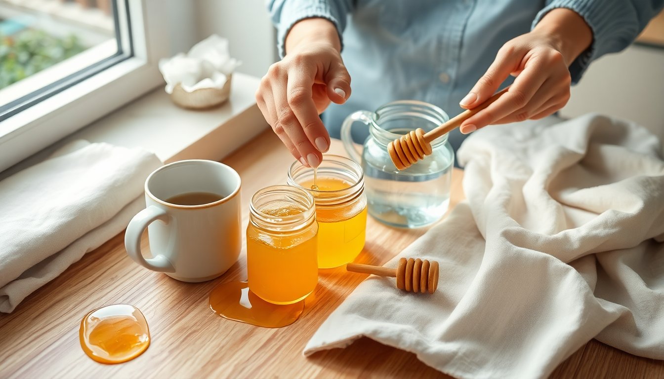 A gentle honey and hydration remedy for persistent coughs