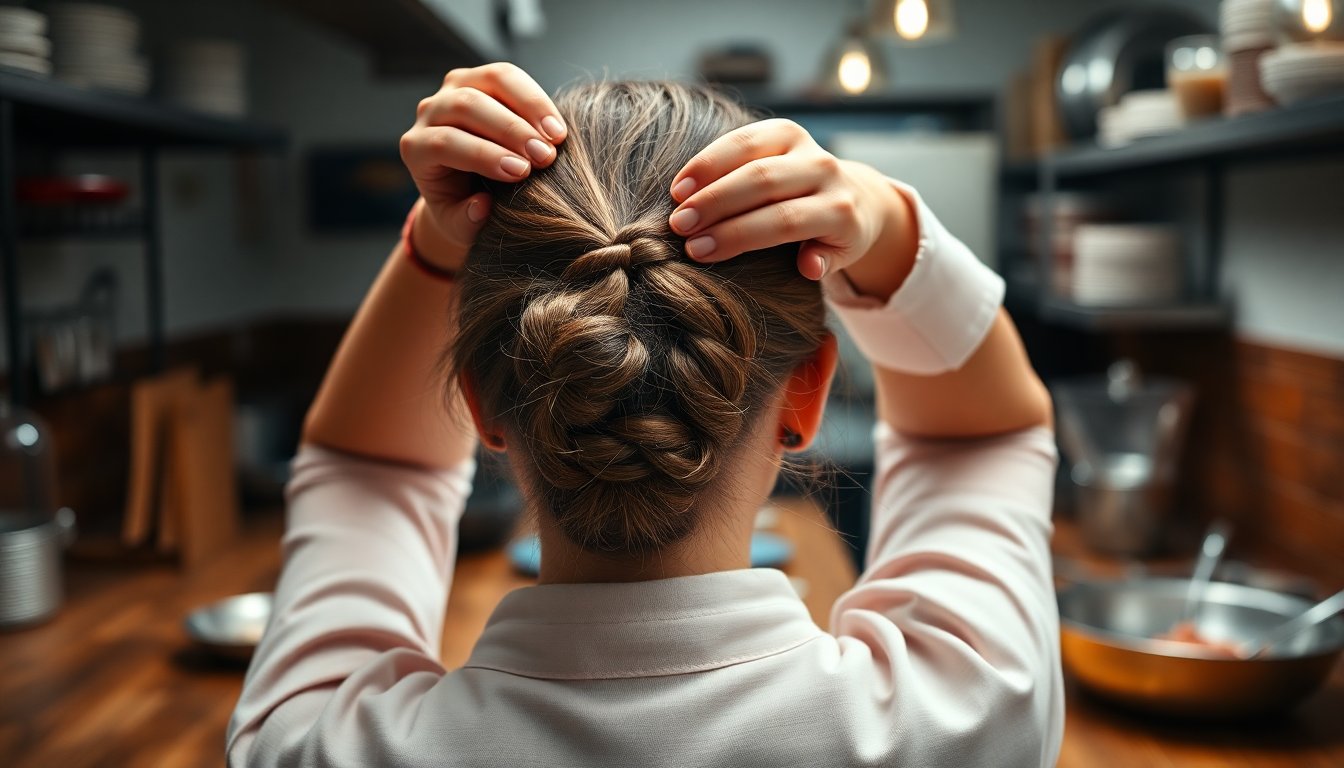 Easy hair tricks from Natasha Pickowicz for busy chefs